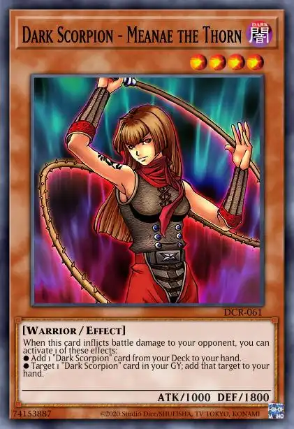 Edison Rulings for Dark Scorpion - Meanae the Thorn